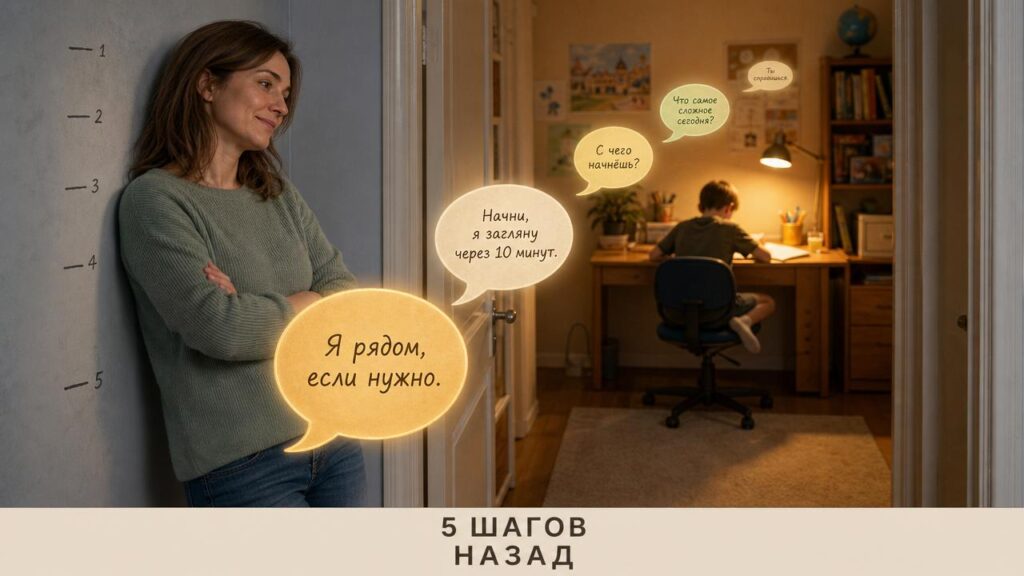 5 шагов, после которых ребёнок начинает делать домашку без вашего присутствия.